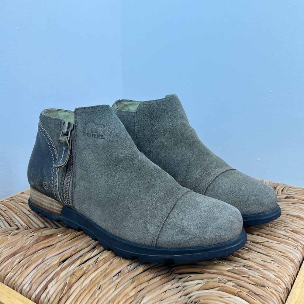 Sorel Major Low Suede Ankle Booties Sz‎ 9